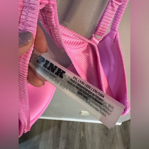 PINK Victoria Secret Vibrant Pink Bikini Set - Picture 6 of 7